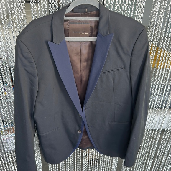 Zara Suits & Blazers Zara Men Tuxedo Blazer Size 44 Poshmark